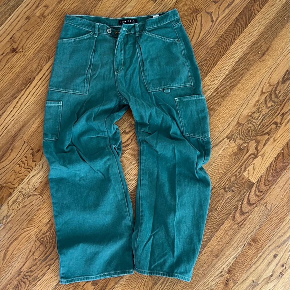 Baggy Green Cargo Pants